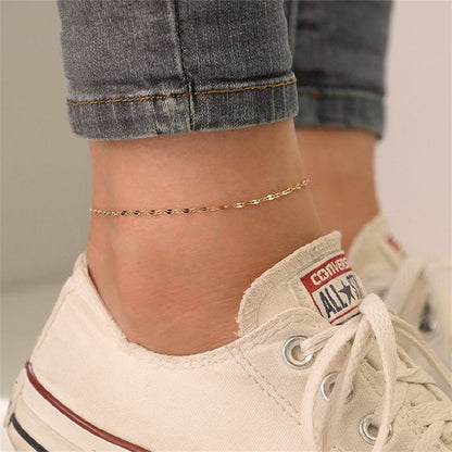 Gold Chain Anklet - Faith