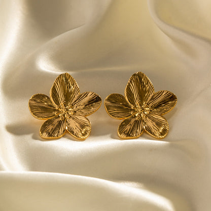 Flower Gold Earrings - Alice