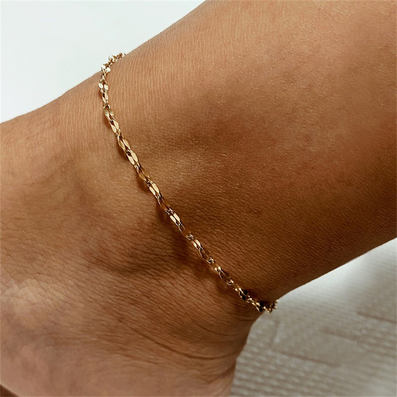 Gold Chain Anklet - Faith