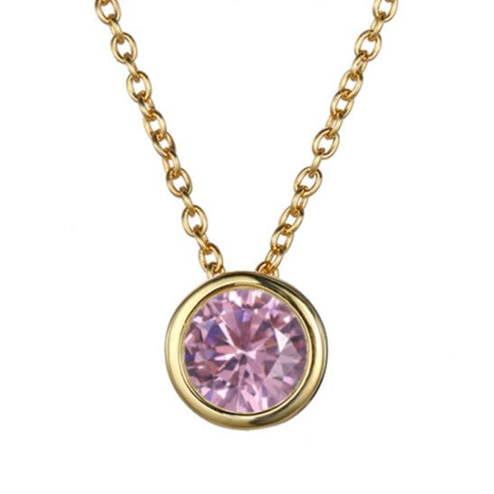 Birthstone Pendant Necklace - Eliza