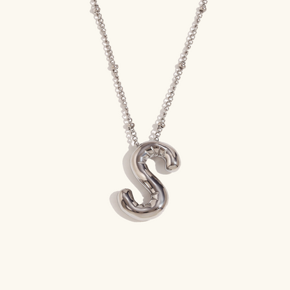 Balloon Gold Initial Necklace - Diana