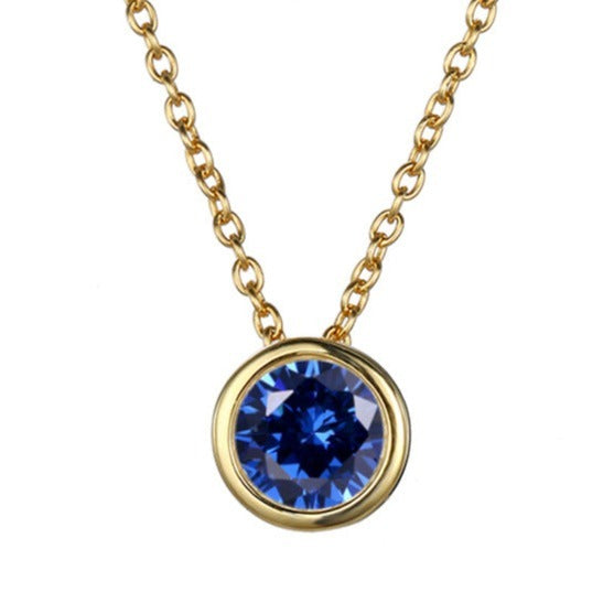 Birthstone Pendant Necklace - Eliza