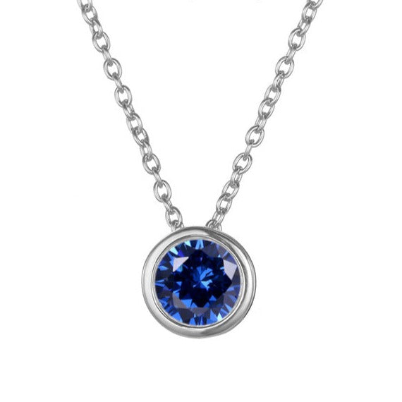 Birthstone Pendant Necklace - Eliza