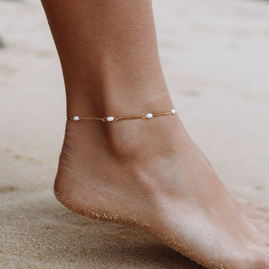 Freshwater Pearls Anklet - Zuri